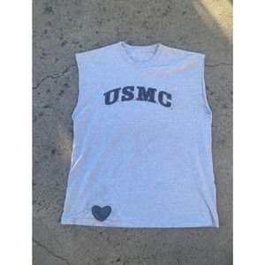 Vtg USMC Cutoff Sleeveless T-shirt